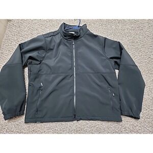 ELBECO SHIELD PERFORMANCE SOFT SHELL‎ JACKET SIZE 2XL Long Black Zip